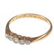 18 CT GOLD FIVE STONE DIAMOND RING at Ross's Online Art Auctions