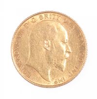 EDWARD VII GOLD HALF SOVEREIGN (1907) at Ross's Online Art Auctions