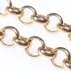 9 CT GOLD ROLO LINK CHAIN at Ross's Online Art Auctions
