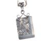 ENGRAVED SILVER PENDANT ON A FINE SILVER CHAIN at Ross's Online Art Auctions