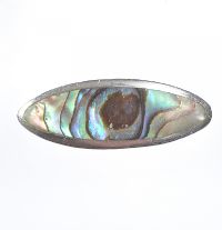 SILVER MOTHER OF PEARL RING at Ross's Online Art Auctions