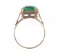 9 CT ROSE GOLD GREEN STONE RING at Ross's Online Art Auctions