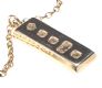 LARGE 9 CT GOLD INGOT ON A 9 CT GOLD ROLO LINK CHAIN at Ross's Online Art Auctions