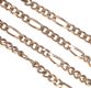 9 CT GOLD FIGARO GUARD CHAIN at Ross's Online Art Auctions