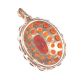 9 CT GOLD & GARNET CAMEO SHAPED PENDANT at Ross's Online Art Auctions