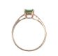 9 CT GOLD EMERALD GREEN RING at Ross's Online Art Auctions