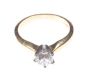 18 CT GOLD DIAMOND SOLITAIRE RING at Ross's Online Art Auctions