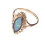 9 CT GOLD PIERCED GOLD & OPAL RING at Ross's Online Art Auctions