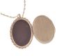 ENGRAVED 9 CT GOLD CAMEO MOUNTED LOCKET ON CHAIN at Ross's Online Art Auctions