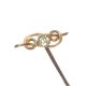 GENT'S 9 CT GOLD STICK PIN SET WITH PERIDOT at Ross's Online Art Auctions