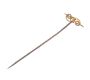 GENT'S 9 CT GOLD STICK PIN SET WITH PERIDOT at Ross's Online Art Auctions