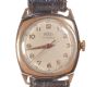 GENT'S 9 CT GOLD WRIST WATCH WITH LEATHER STRAP at Ross's Online Art Auctions