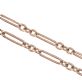 9 CT GOLD ALBERT CHAIN WITH SPHERICAL OVERLAID FOB & T-BAR at Ross's Online Art Auctions