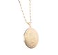 9 CT GOLD ENGRAVED LOCKET & CHAIN at Ross's Online Art Auctions