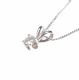 TIFFANY 9 CT WHITE GOLD DIAMOND PENDANT & CHAIN at Ross's Online Art Auctions