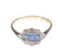 PLATINUM & 18 CT GOLD SAPPHIRE & DIAMOND RING at Ross's Online Art Auctions