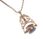 9 CT GOLD GOLD FOB & CHAIN at Ross's Online Art Auctions