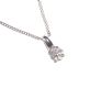 18 CT WHITE GOLD DIAMOND PENDANT & CHAIN at Ross's Online Art Auctions
