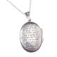 AN ENGRAVED SILVER LOCKET ON A FINE SILVER CHAIN at Ross's Online Art Auctions