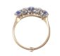 PLATINUM & 18 CT GOLD DIAMOND AND SAPPHIRE RING at Ross's Online Art Auctions