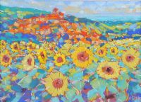 SUNFLOWERS by John Holt at Ross's Online Art Auctions