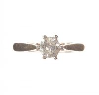 18 CT GOLD DIAMOND SOLITARE RING at Ross's Online Art Auctions