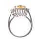 SILVER AND CITRINE DRESS RING at Ross's Online Art Auctions
