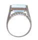 9 CT WHITE GOLD & BLUE TOPAZ RING at Ross's Online Art Auctions