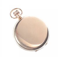 9 CT ROSE GOLD HUNTER POCKET WATCH 17 JEWEL at Ross's Online Art Auctions