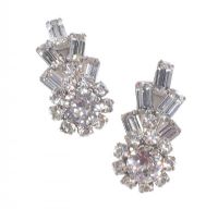 1930'S VINTAGE DIAMANTE EARRINGS at Ross's Online Art Auctions