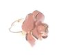 CHANEL STYLE FLORAL RING IN A CORAL PINK ENAMEL at Ross's Online Art Auctions