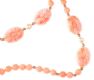 CARVED CORAL, CULTURED PEARL AND GOLD NECKLACE at Ross's Online Art Auctions