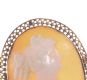 ROSE GOLD MOUNTED CARVED CAMEO SHELL BROOCH at Ross's Online Art Auctions