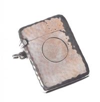 HAMMERED SILVER VESTA CASE at Ross's Online Art Auctions