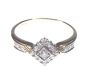 9 CT GOLD DIAMOND CLUSTER RING at Ross's Online Art Auctions