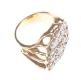 PIERCED 18 CT GOLD DIAMOND RING at Ross's Online Art Auctions