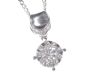 18 CT WHITE GOLD DIAMOND PENDANT ON 9CT WHITE GOLD CHAIN at Ross's Online Art Auctions