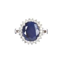 STERLING SILVER SAPPHIRE RING at Ross's Online Art Auctions