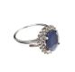 STERLING SILVER SAPPHIRE RING at Ross's Online Art Auctions