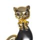 GILT AND ENAMEL CAT BROOCH at Ross's Online Art Auctions