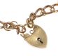 9 CT GOLD CURB LINK BRACELET WITH PADLOCK CATCH at Ross's Online Art Auctions