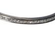 18 CT WHITE GOLD AND DIAMOND BANGLE at Ross's Online Art Auctions
