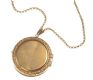 9 CT GOLD LOCKET AND CHAIN at Ross's Online Art Auctions