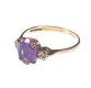 9 CT GOLD AMETHYST AND DIAMOND RING at Ross's Online Art Auctions