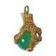 9 CT GOLD AND JADE CHARM at Ross's Online Art Auctions