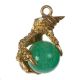 9 CT GOLD AND JADE CHARM at Ross's Online Art Auctions