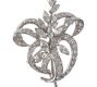 18 CT WHITE GOLD & DIAMOND DRESS BROOCH at Ross's Online Art Auctions