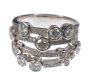 18 CT WHITE GOLD DIAMOND RING IN THE STYLE OF BOODLES at Ross's Online Art Auctions