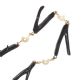 GOLD PLATE, BLACK CORAL AND PEARL NECKLACE at Ross's Online Art Auctions