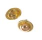 18 CT GOLD SHIELD EARRINGS at Ross's Online Art Auctions